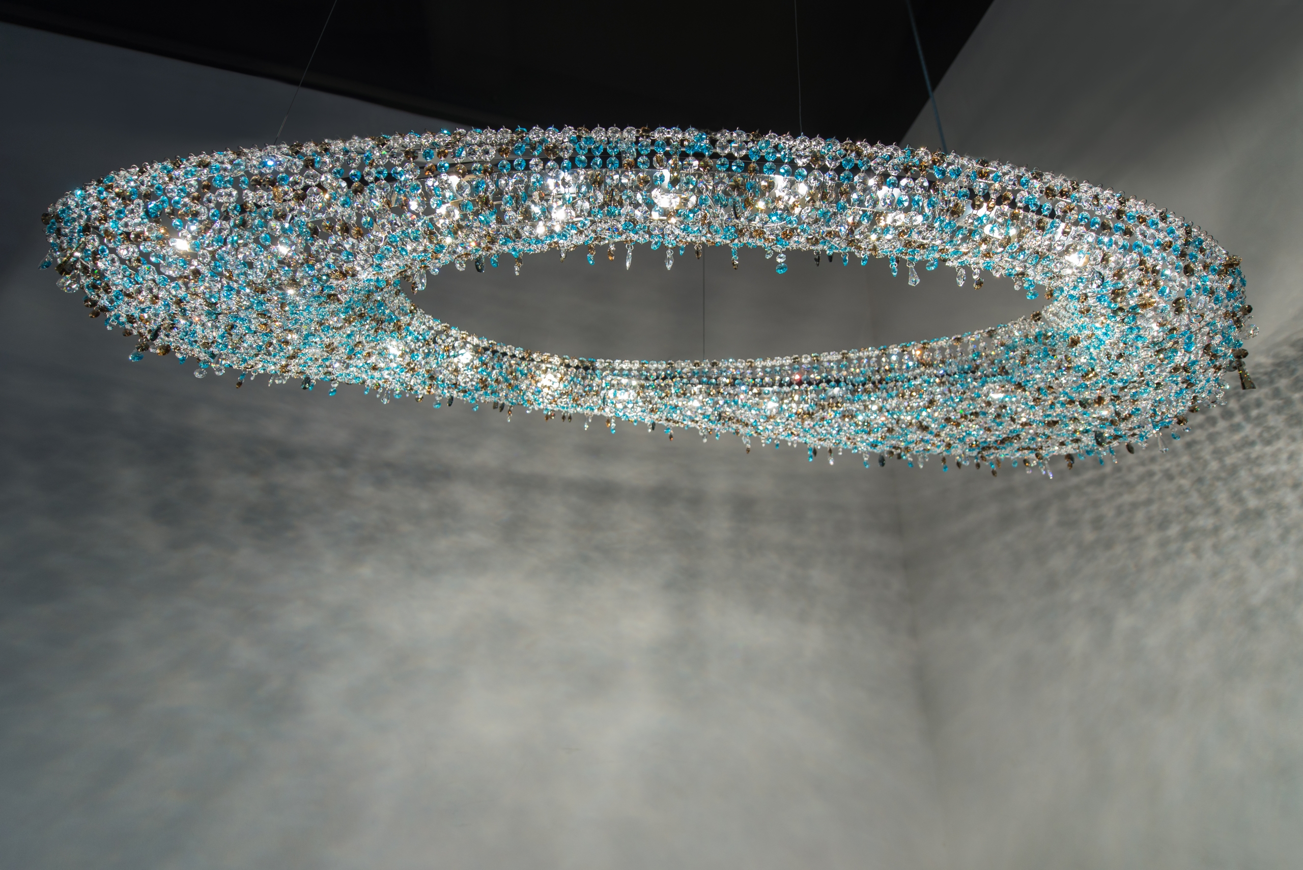 Blue Artica chandelier