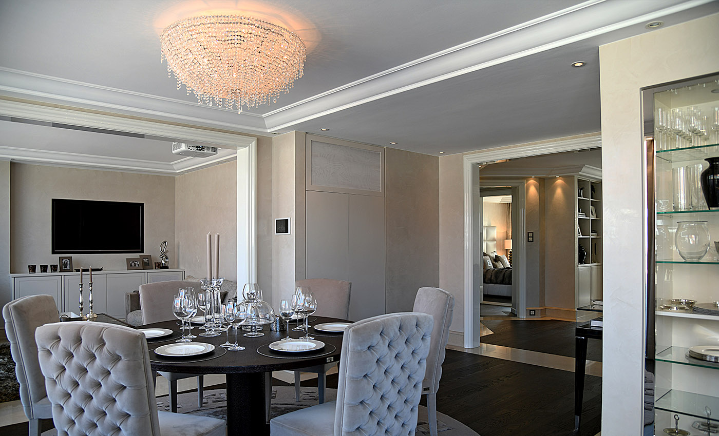 Integrating ICEBERG with the Birgit Otte Interiors, Manooi Crystal Chandeliers