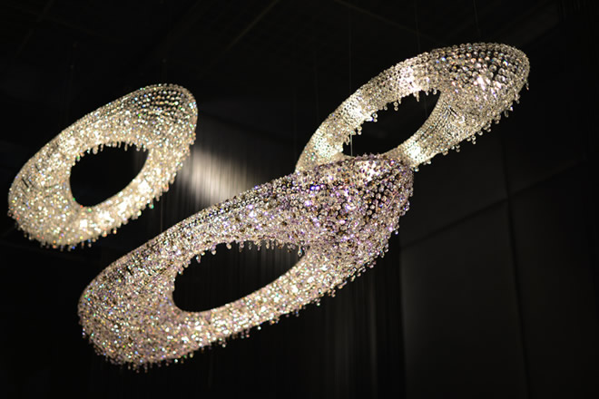 Light+Building 2014, Manooi Crystal Chandeliers