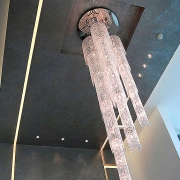 VOILE D in a luxury apartment, Manooi Crystal Chandeliers