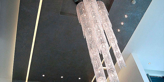 Unique project with Atoll, Manooi Crystal Chandeliers