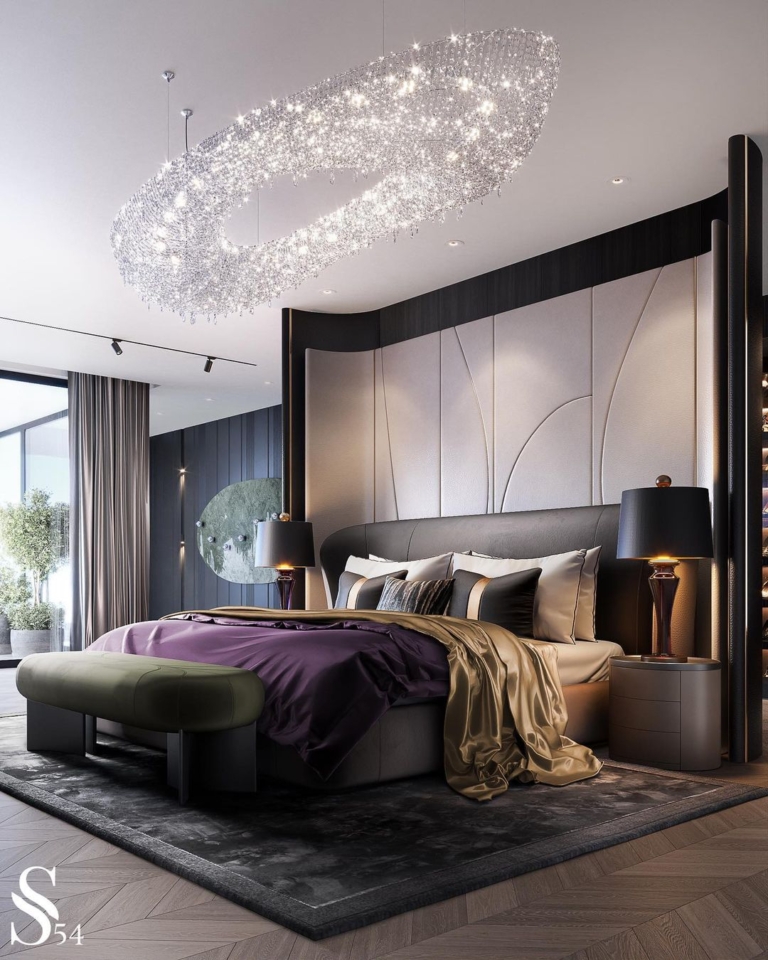 Sparkling bedroom design