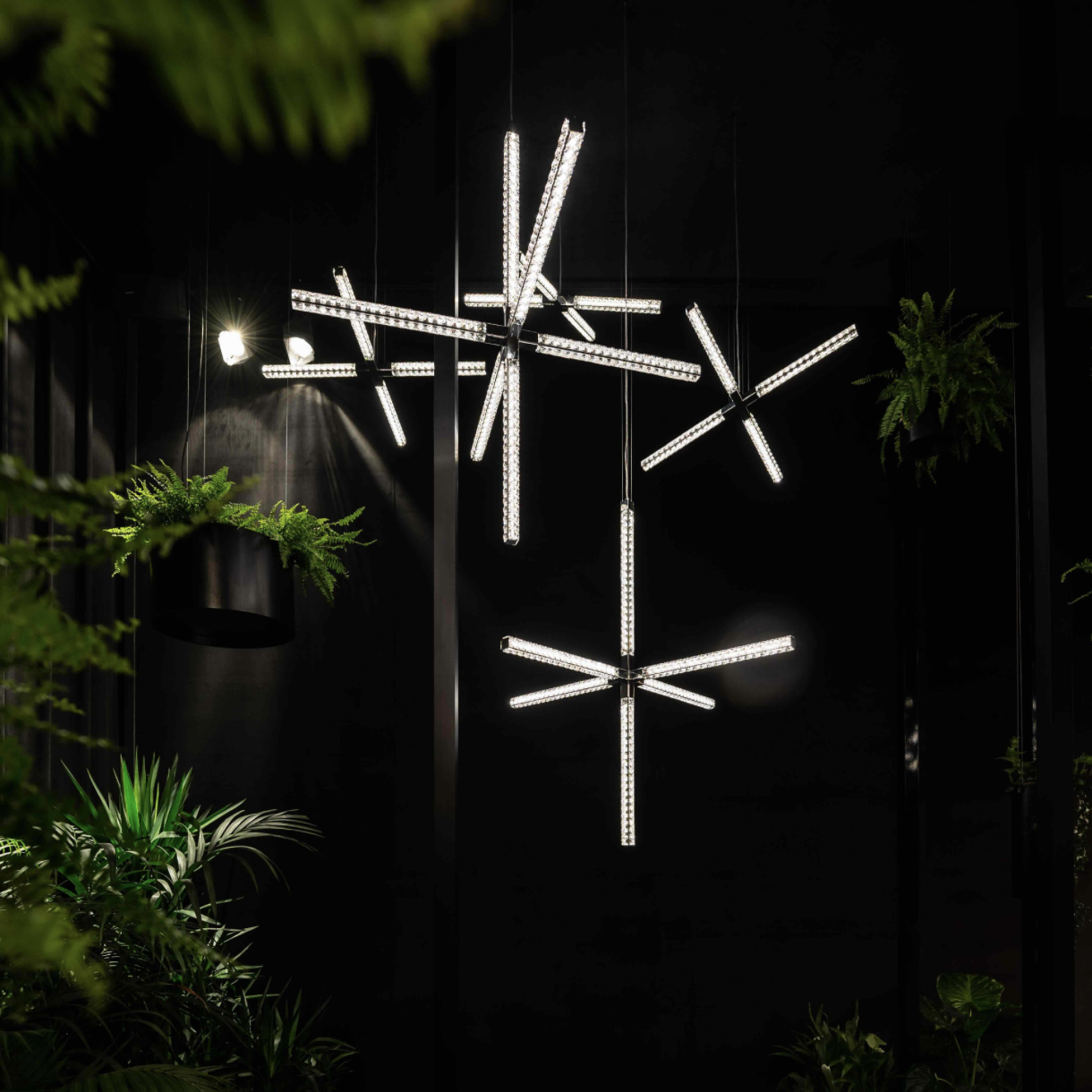 Luz de cristal de estrella Hanabi de Manooi