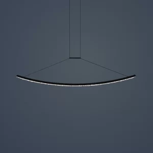 Fineline curved crystal lamp