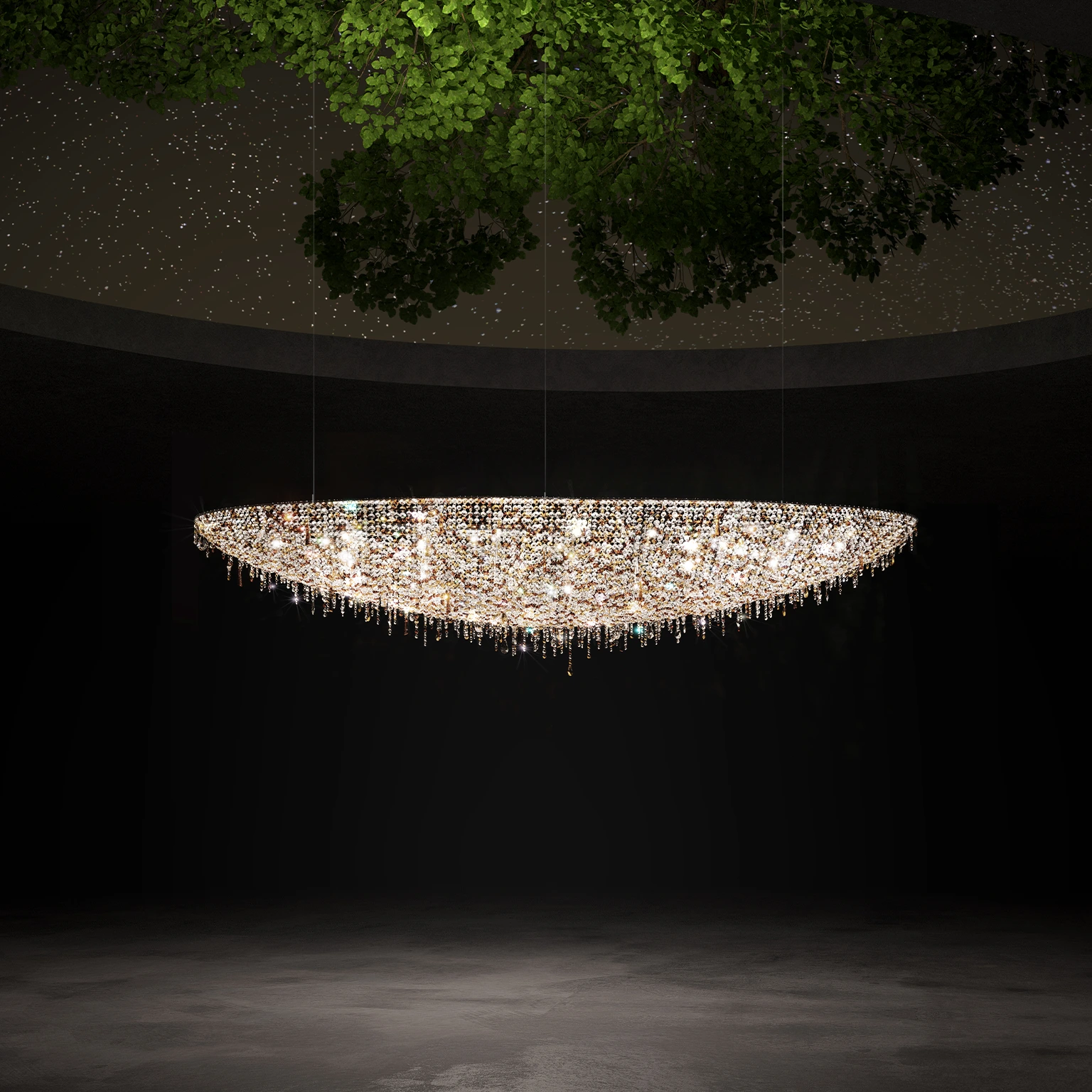 Iceberg crystal chandelier