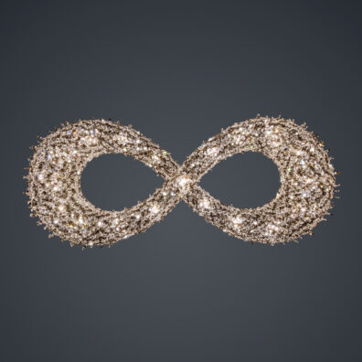 candelabro de cristal infinito