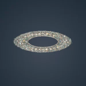 Atoll crystal chandelier