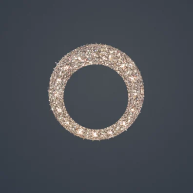 This chandelier demonstrates the effect of gravity in space