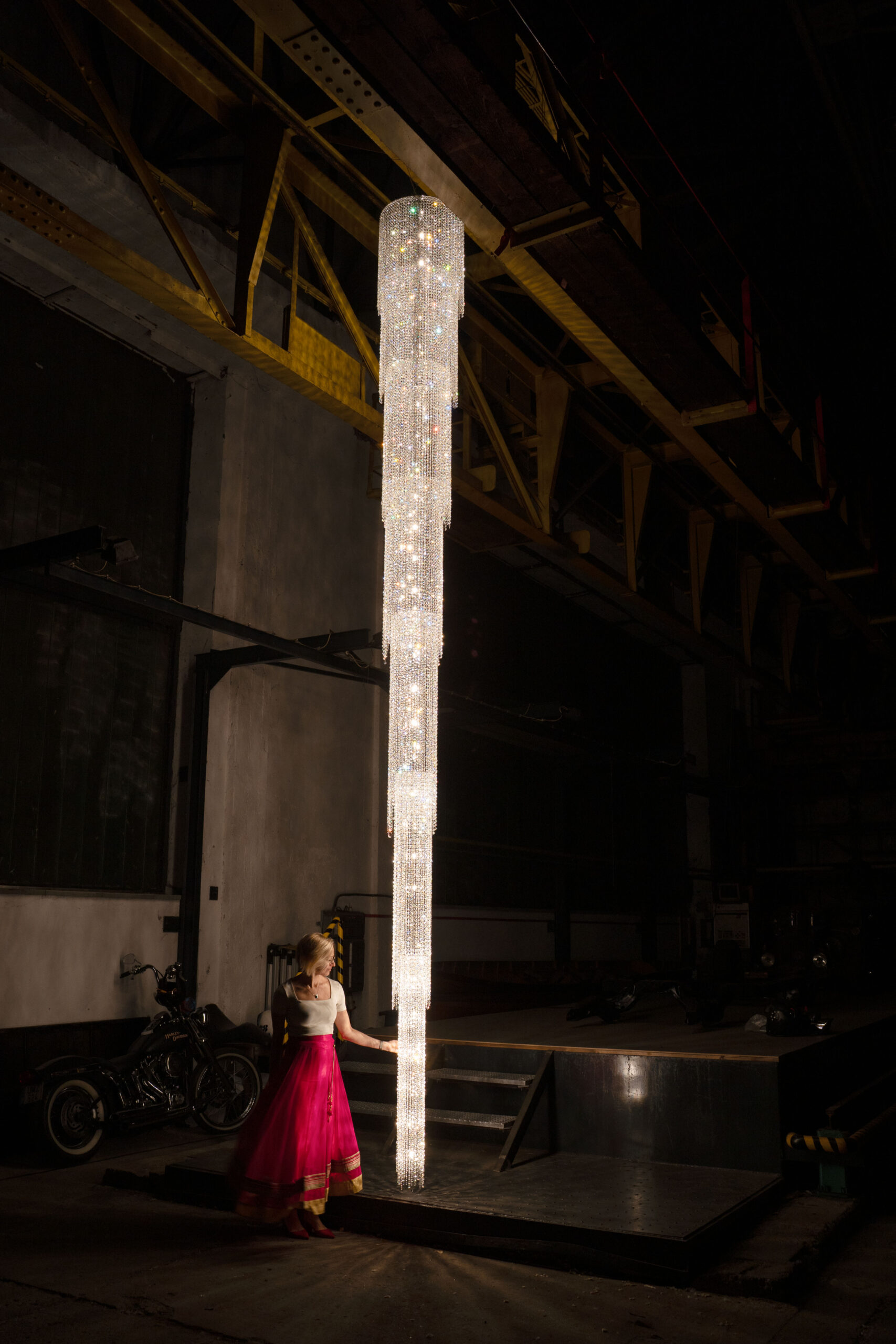 Bespoke Crystal chandelier by Manooi in Paris